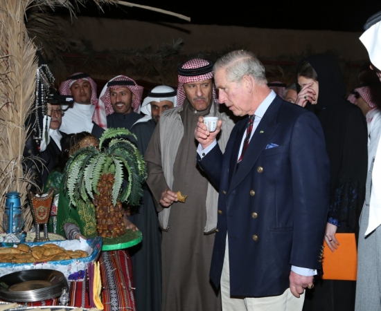 Pictures of prince Charles visiting Al Ola